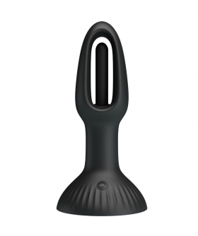HUBERT Plug anal avec ventouse, vibrations et stimulation interne par langue