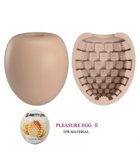 PLEASURE EGG II Huevo masturbador muy flexible y texturizado para mas placer