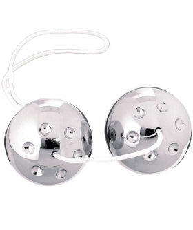 SILVERMETAL Confezione da 2 palline cinesi metalliche