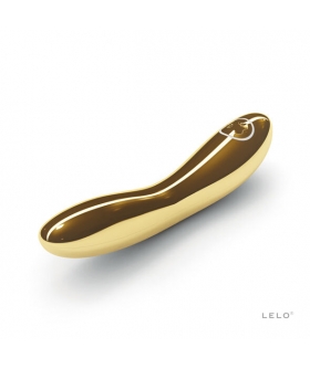 INEZ Massajador de luxo com ouro de 24k, 5 modos, recarregável