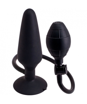 CÓNICO INFLAPLUG Plug anal inflable con diámetro ajustable y ventosa