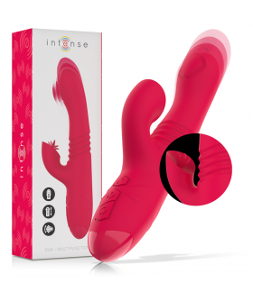 DUA 2 en 1 : stimulateur de clitoris avec langue et vibromasseur avec mouvement