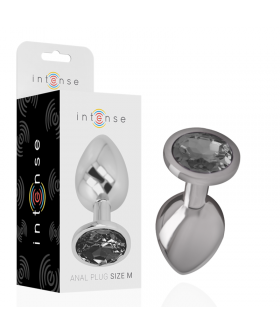 INTENSE   GLAMOUR Plug anal elegante, metal seguro, joya brillante única