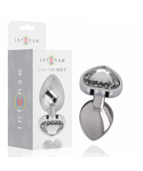 INTENSE PLEASURE Plug anal com joia de diamante elegante.