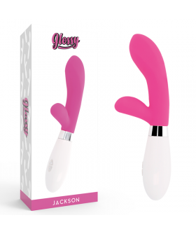 JACKSON PINK Masseur de lapin en silicone avec 10 fonctions