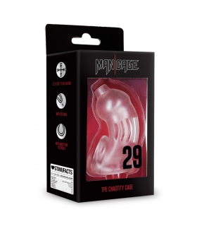 JAULA MODEL 29 CHASTITY Cage BDSM durable, confortable et sécurisée pour vos jeux érotiques.