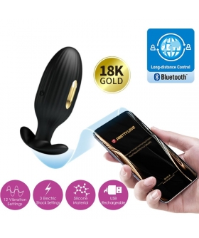 JEFFERSON PLUG ANAL CONTROLADO Plug anal vibrador con funciones de electroestimulación