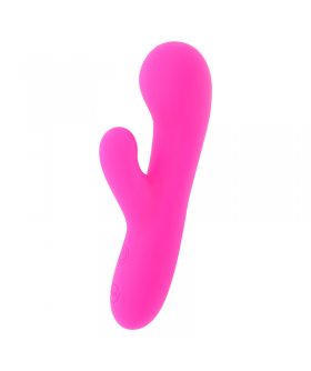 JERRY Vibrador de silicona recargable con doble estimulación
