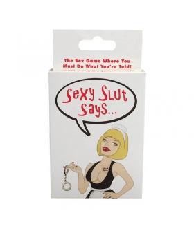 SEXY SLUT SAYS Jeu de cartes érotique pour couples qui encourage la créativité