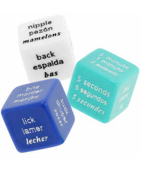 JUEGO DE DADOS Set de dados para juegos eróticos, acción, lugar y tiempo