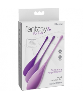 KEGEL TRAIN Kit de bolas Kegel de silicona con pesos progresivos