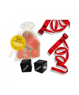 KIT BOLSA Con 2 cravatte rosse e 36 combinazioni d'amore