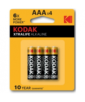 KODAK XTRALIFE ALKALINE Pilas AAA alcalinas, compactas, 1.5V, durabilidad confiable