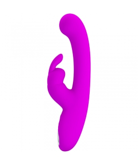 LAMAR VIBRADOR RABBIT Vibratore con asse curvo e coniglietto, display LCD, ricaricabile