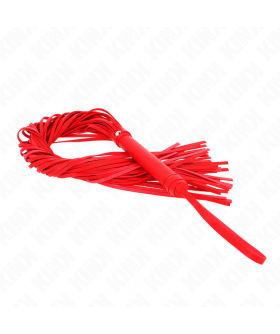 LÁTIGO PVC BLANDO ROJO 70 CM Accesorios BDSM de calidad para placer y control