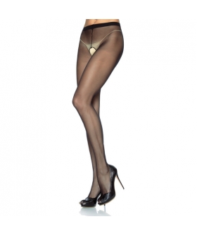 LEG AVENUE CROTCHLESS CROTCHLE Leg avenue culotte en nylon avec ouverture à l'entrejambe plus