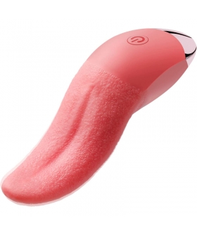 LENGUA VIBRADOR &A Vibrador ergonomico de silicona com nove padrões vibratórios.