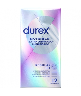 DUREX INVISIBLE Conservantes de maior sensibilidade e lubrificação