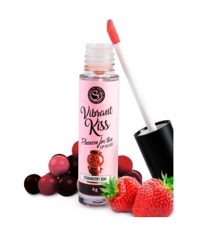 VIBRANT KISS Lip gloss vibrante, sabores comestibles, placer oral único