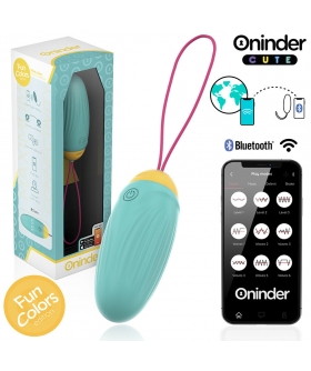LOVE PLEASURE UOVO VIBRO-ROTANTE IN SILICONE CON GEMMA PER AMORE E PIACERE - APP GRA