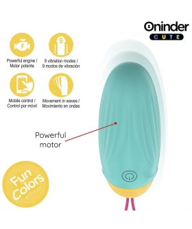 LOVE PLEASURE Huevo con perlas giratorias internas y control por app