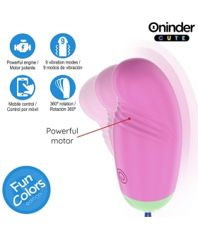 VIBRO-ROTADOR 360 Huevo vibrador con app con punta giratoria