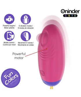 VIBRO-WAVE TAPPING Huevo vibrador con estimulación del punto g por pulsión