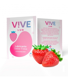 FRESAS POCKET Savoureux lubrifiant à dose unique au goût de fraise