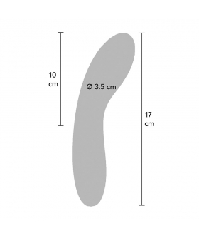 LUMINATE Vibrador moderno, 7 modos, silicona suave, led, recargable