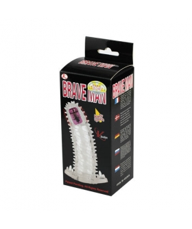 BRAVE II Capa vibratória de TPR e silicone; aumenta o prazer e o tamanho