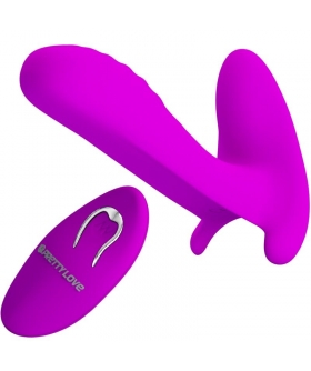 DÚO ÍNTIMO Vibrador discreto con 12 modos, mando a distancia, silicona médica