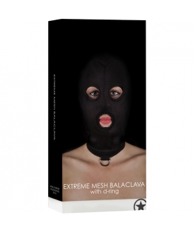 BALACLAVA Masque BDSM avec anneau, ajustement élastique et visibilité réduite