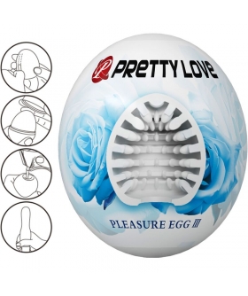 PLEASURE EGG III Masturbateur masculin flexible avec rainures pour un maximum de plaisir