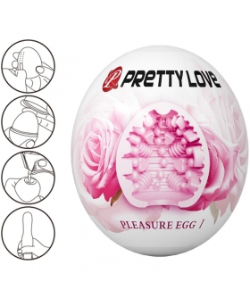 PLEASURE EGG I Œuf masturbateur avec texture interne rainurée