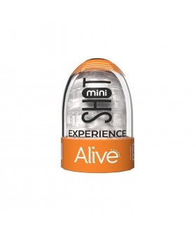 MINI SHOT EXPERIENCE Descobre o nosso masturbador compacto para homens, perfeito para levar contigo para qualqu