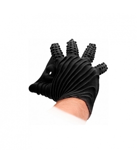 MASTURBATION GLOVE Guanto nero per masturbazione