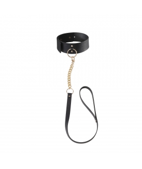 MAZE COLLAR NEGRO Collana labirinto nera con cinturino