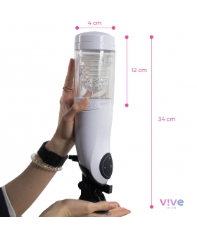 MEGA BATOR INTENSE Masturbatore con movimento, rotazione e texture