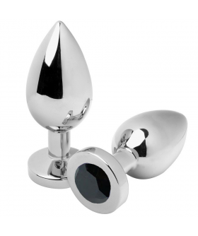 METALHARD SPARKLE Plug anal en acier avec cristal sophistiqué