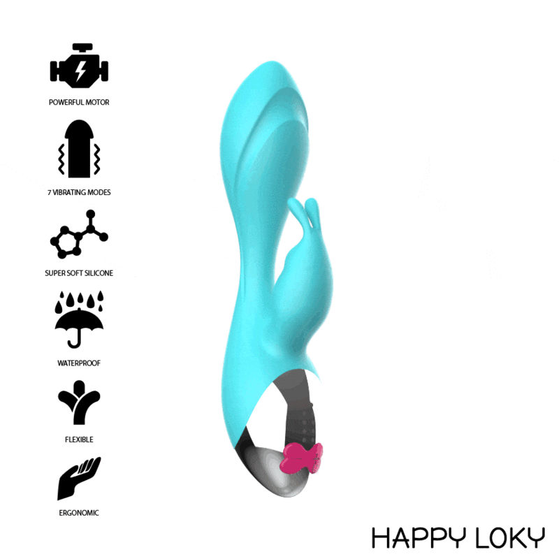 MIKI Vibratore Rabbit Miky, per una doppia stimolazione di clitoride e punto G