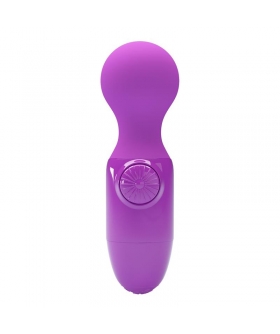 LITTLE CUTE PURPURA Mini massageador potente e compacto de silicone.