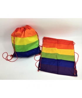 MOCHILA BANDERA LGBT+ Zaino in nylon con bandiera dell'orgoglio LGBT+