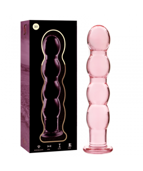 DILDO CRISTAL BOROSILICATO 10 Plug anal de cristal borosilicato, elegante, seguro y lujoso