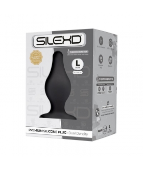 SILEXD PLUG NEGRO  Giocattolo sessuale anale termosensibile per esplorazione intima.