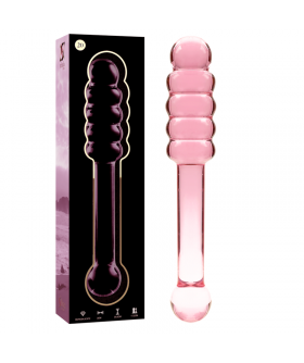 DILDO CRISTAL BOROSILICATO 20 Modello 20 dildo in vetro borosilicato 20,5 x 3 cm rosa