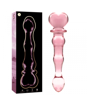 DILDO CRISTAL BOROSILICATO 21 Plug anale in vetro di design premium