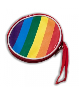 MONEDERO RENDONDO Portamonete rotondo con i colori della bandiera lgbt+