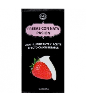 DELICIA ARDIENTE Lubrificante com aroma de morango com chantilly