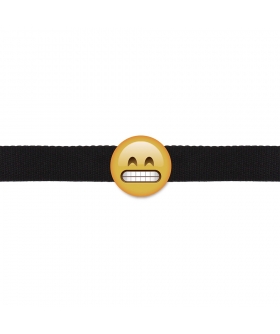 EMOJI FELIZ Bavaglia regolabile e comoda, ideale per principianti, gialla