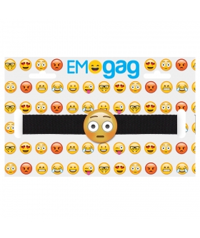 EMOJI RUBORIZADO Mordaza divertida de pvc, ajustable y perfecta para principiantes